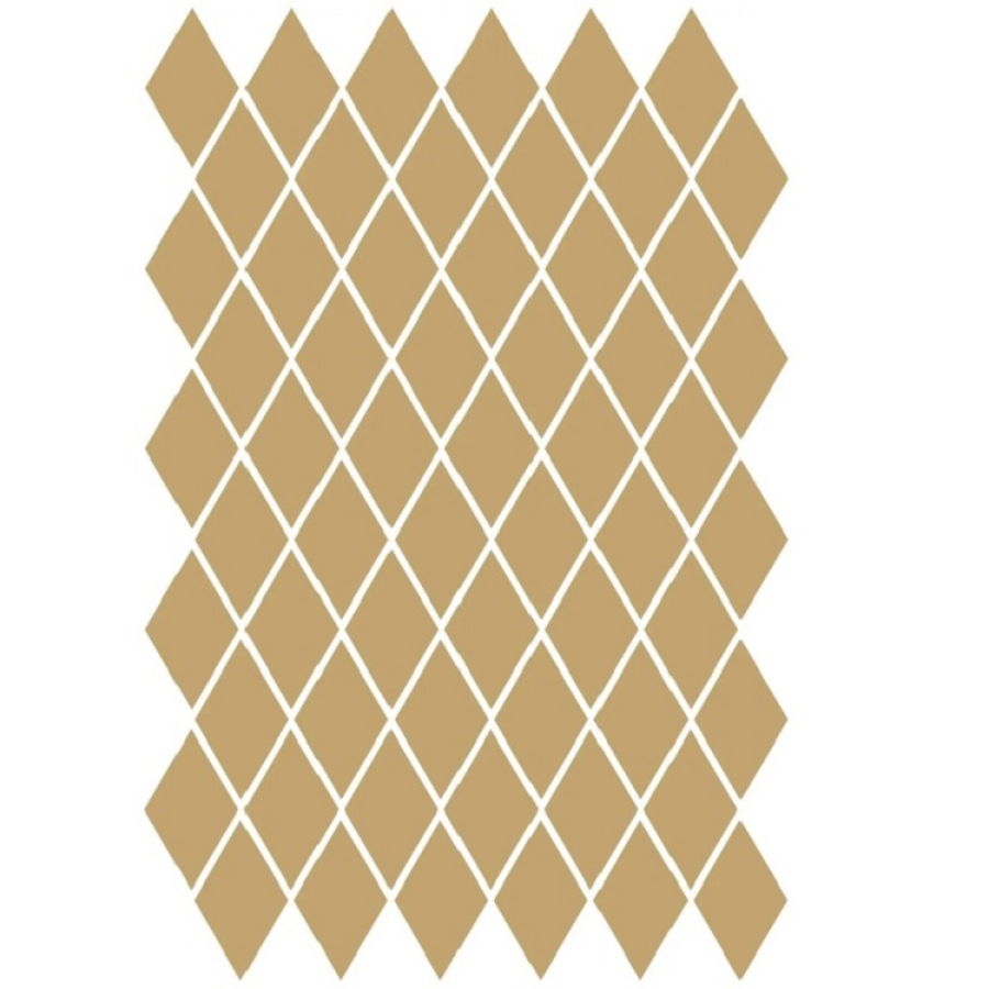 Etruria Керамогранит Xxs Rombo 4X7 Su Rete Monocolore Ocra