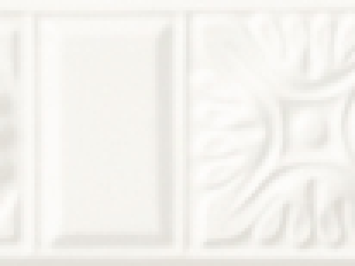 На изображении товар CERAMICHE GRAZIA Бордюр ELECTA CAMMEO 6,5X20 BIANCO MATT. от официального представителя в Москве