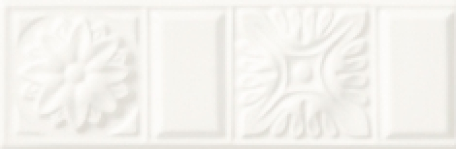 CERAMICHE GRAZIA Бордюр ELECTA CAMMEO 6,5X20 BIANCO MATT.