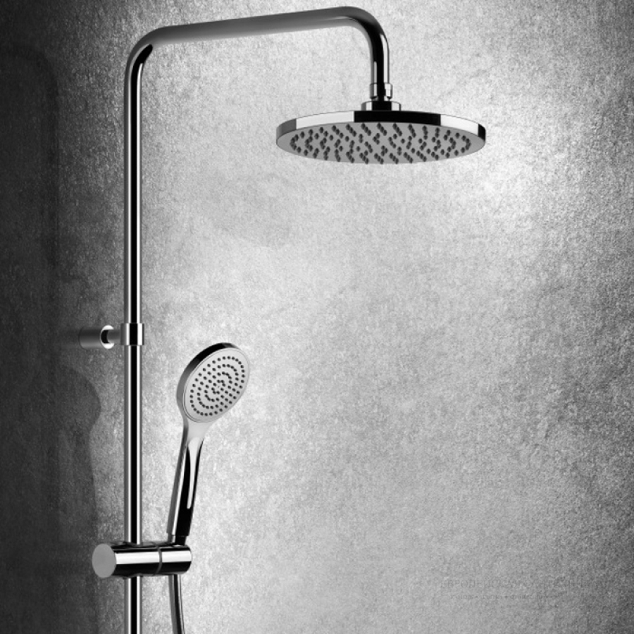 Ручная лейка Gessi Technical Accessories ø130 мм, с защитой от известкового налёта, цвет Black Metal Brushed PVD - изображение 1