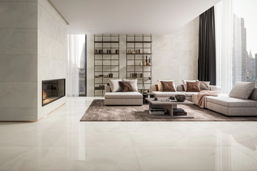 REFIN Керамогранит PRESTIGIO ONYX WHITE SOFT R 75x75 - изображение 1
