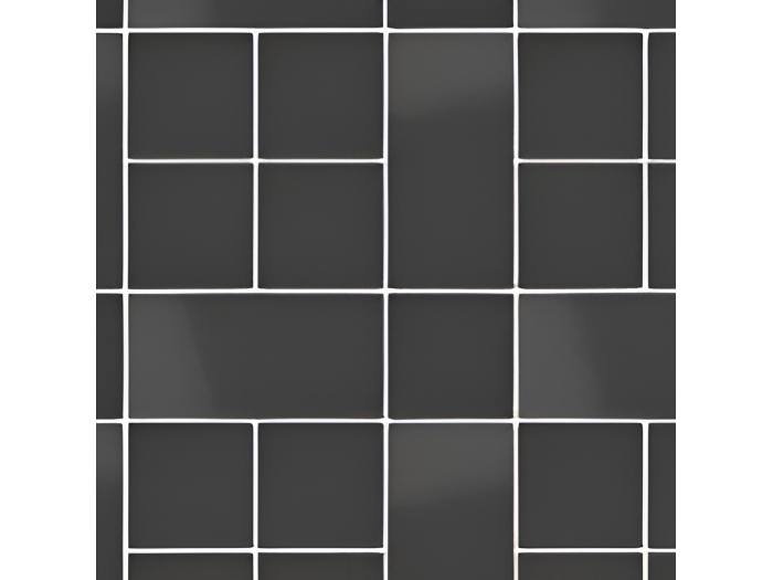 На изображении товар Micro. Керамогранит Microtiles Plaid Mix Glaze Black 30,1x30,1 от официального представителя в Москве