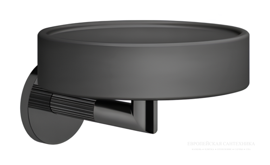 Мыльница Gessi Ingranaggio, настенная, цвет Black Metal Brushe PVD
