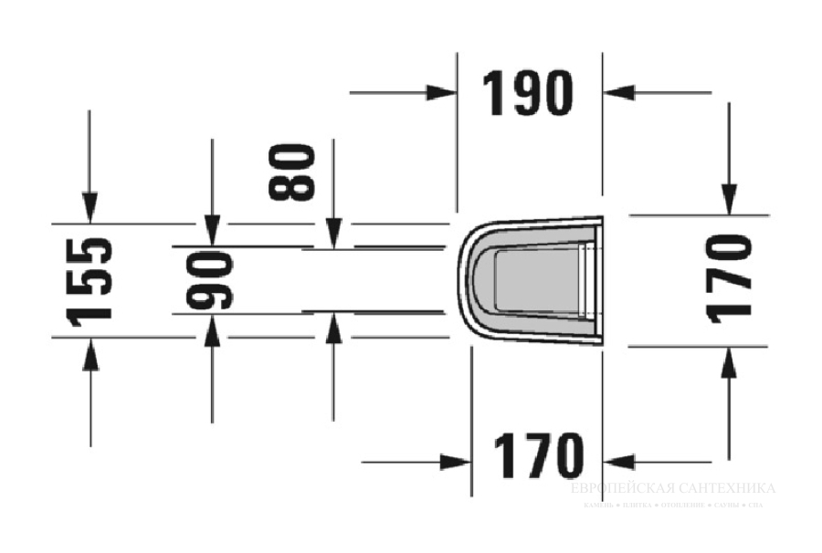 Пьедестал для раковины Duravit D-Code напольный, для WT 231065, 231060, 231055, цвет белый - изображение 4