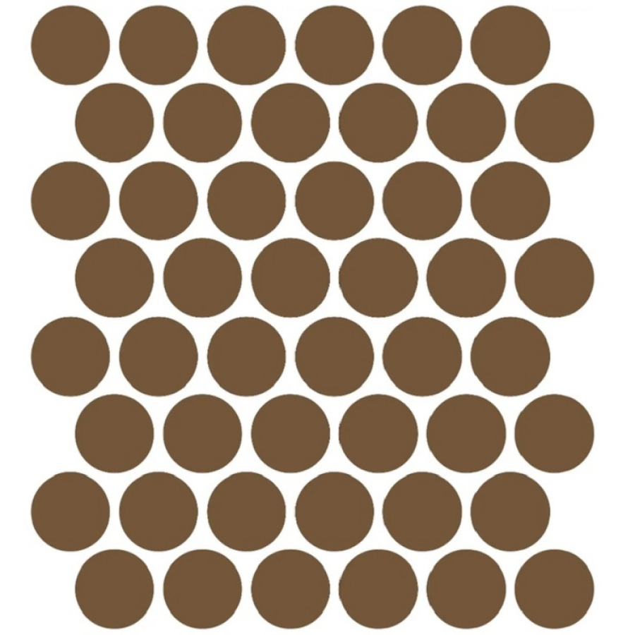 Etruria Керамогранит XXS-3D Cerchio 3D 5Х5 Tabacco Su Rete Monocolore 33Х37