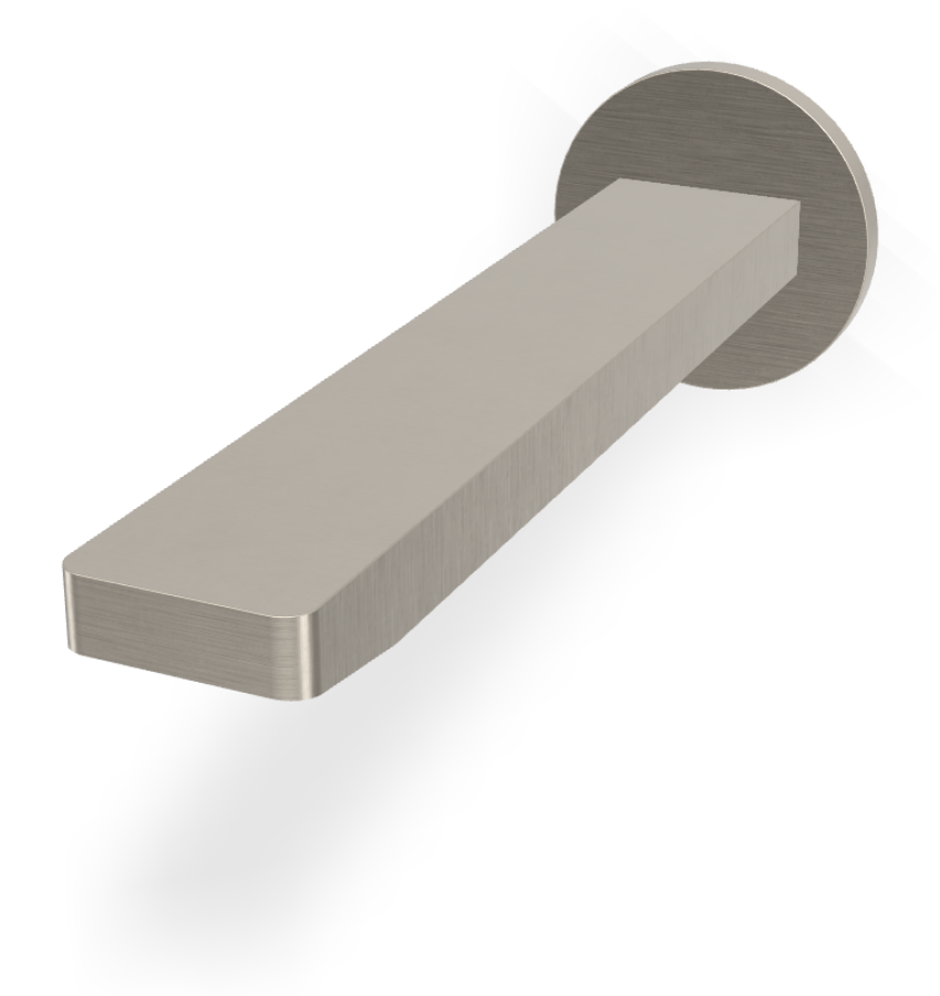 Излив Carlo Frattini Mast, настенный, L-215 мм, цвет никель брашированный