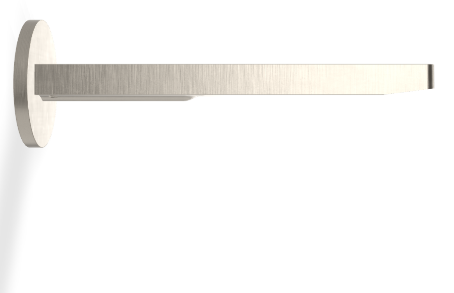 Излив Carlo Frattini Mast, настенный, L-215 мм, цвет никель брашированный - изображение 1