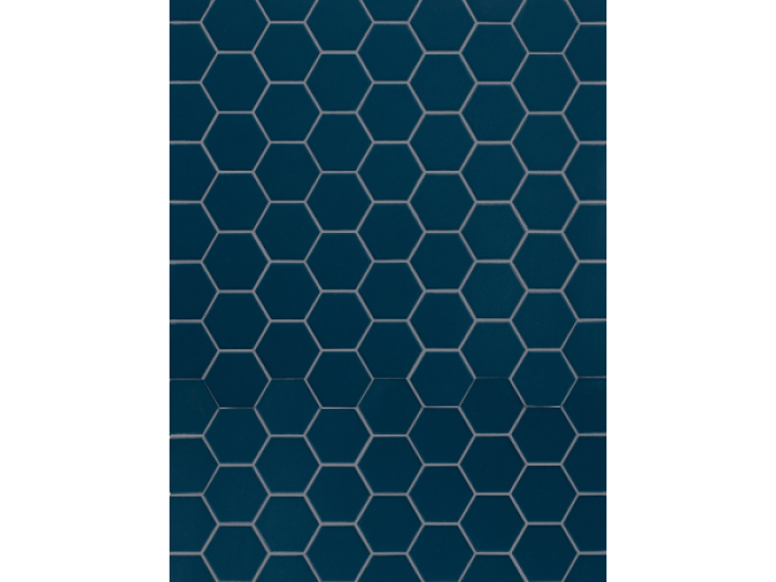 На изображении товар Terratinta Ceramics Мозаика, керамогранит Hexa Matt Deep Navy Mosaic 31.6x31.6 (4.3x3.8) / 4.0 от официального представителя в Москве
