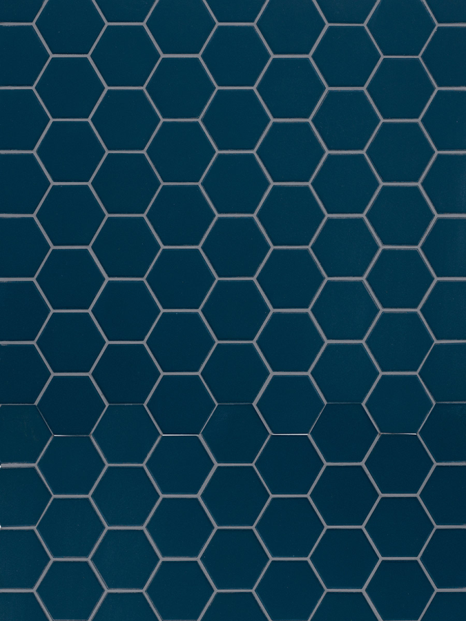 Terratinta Ceramics Мозаика, керамогранит Hexa Matt Deep Navy Mosaic 31.6x31.6 (4.3x3.8) / 4.0