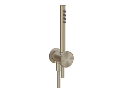 Ручной душ Gessi Origini, с держателем, выводом воды, лейкой, шлангом, цвет Finoх Brushed Nickel