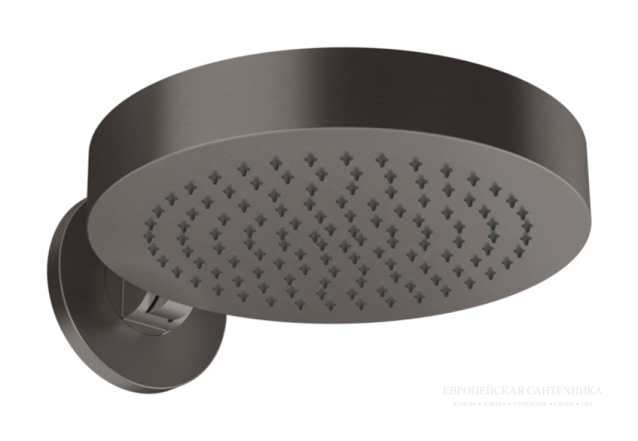 Верхний душ Gessi Origini, Ø320 мм, настенный, поворотный, цвет Black Metal Brushed PVD