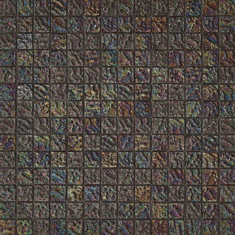 Sicis Стеклянная мозаика Tephra Katla Irid chips size 20х20 mm sheet-size 295x295 mm