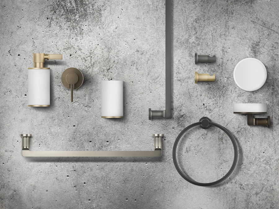 Дозатор Gessi Inciso, ø75х191 мм, настольный, цвет White/Gold PVD - изображение 2