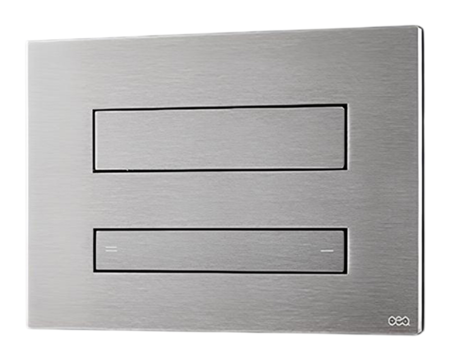 Панель двойного смыва CeaDesign Hydroplate Tece, с гидроёршиком, сталь, цвет сатинированная нержавеющая сталь