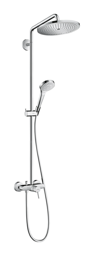 Душевая система Hansgrohe Croma Select 280 Air 1jet Showerpipe, с однорычажным смесителем, цвет хром