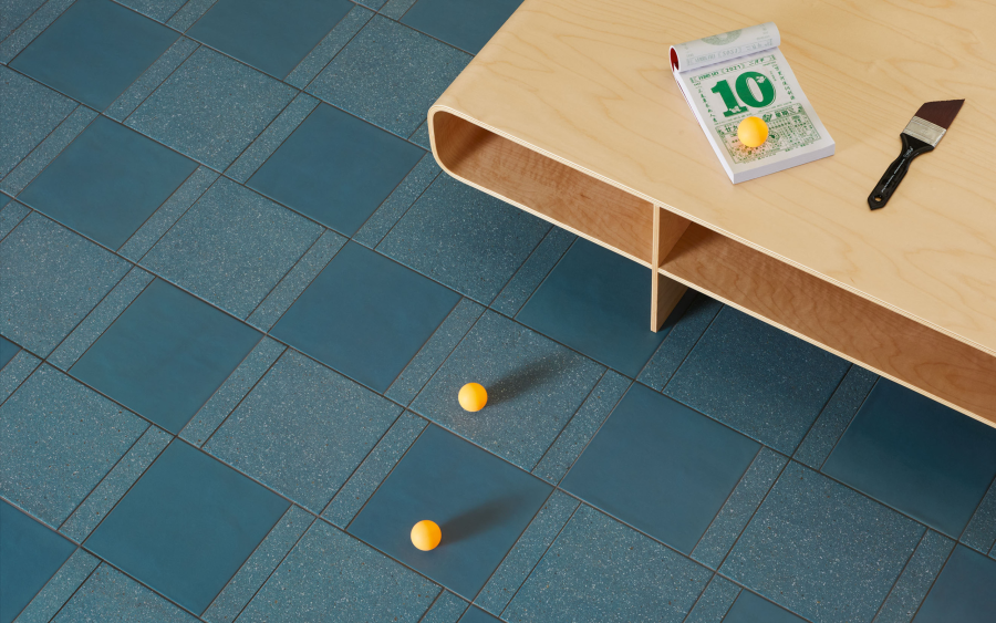 Mutina Керамическая плитка Time Virginia Blue Rough 20,5x20,5 - изображение 1