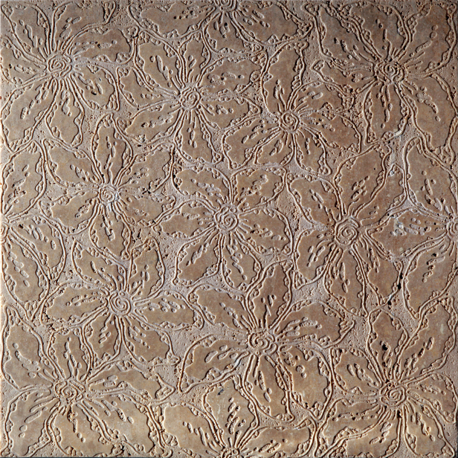 Akros Venezia Камень Dogma Classic Heterea LN Travertino Classico 40x40x1