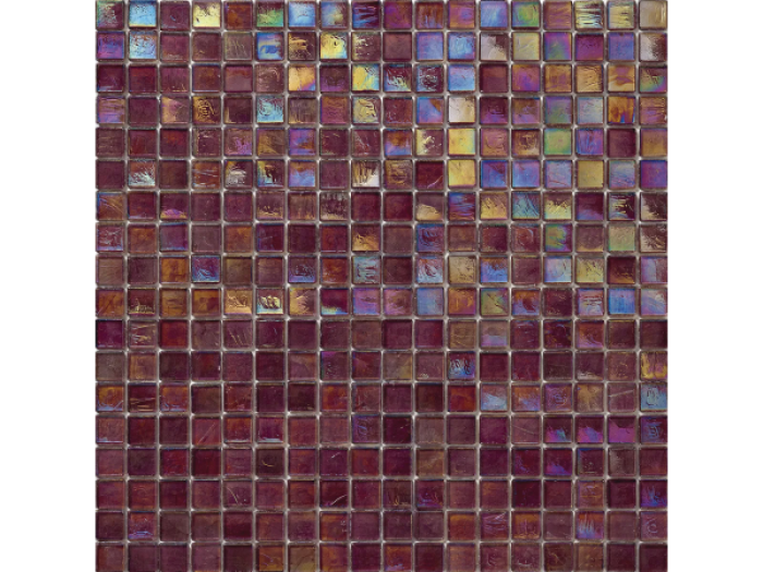 На изображении товар Sicis Стеклянная мозаика Glimmer Strawberry chips size 15x15 mm sheet size 295x295 mm от официального представителя в Москве