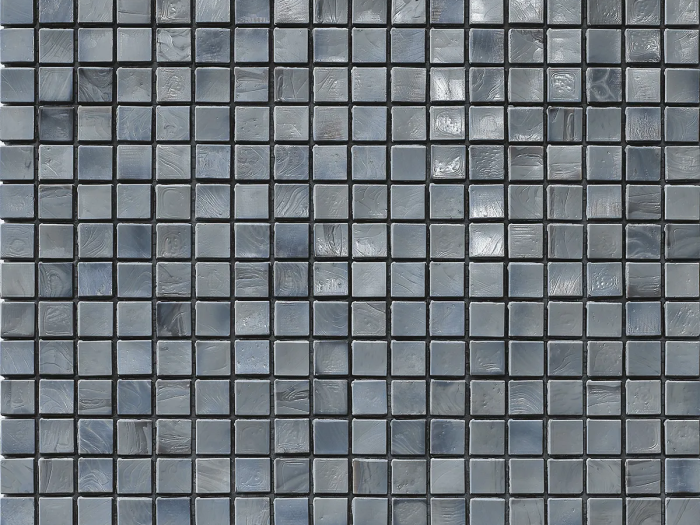 На изображении товар Sicis Стеклянная мозаика Murano Smalto Titanium 3 chips size 10x10 mm sheet-size 295x295 mm от официального представителя в Москве