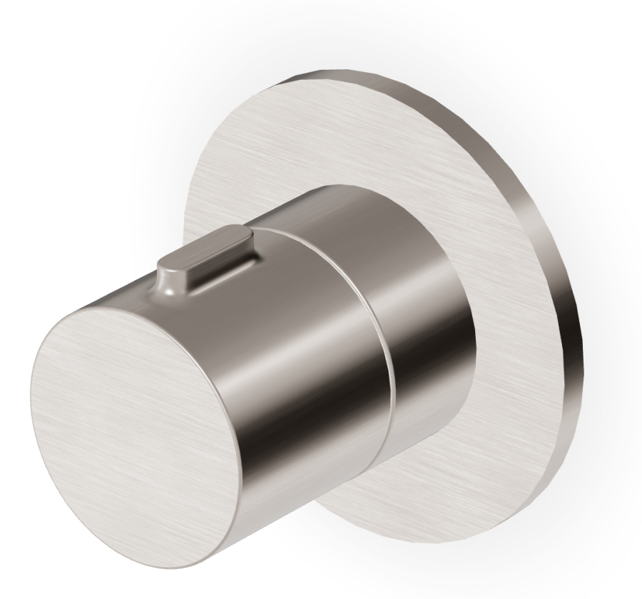 Переключатель для душа Zucchetti Pan S, на 3 выхода, без функции вкл/выкл воды, цвет брашированный никель