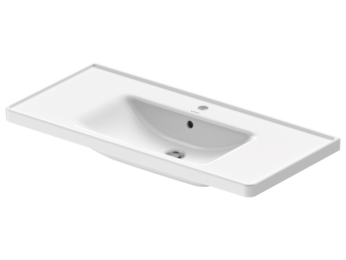 На изображении товар Раковина Duravit D-Neo для мебели, 1005x480 мм, 1 отверстие под смеситель, цвет белый с покрытием WonderGliss от официального представителя в Москве