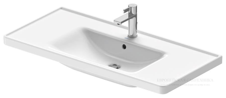 Раковина Duravit D-Neo для мебели, 1005x480 мм, 1 отверстие под смеситель, цвет белый с покрытием WonderGliss - изображение 1