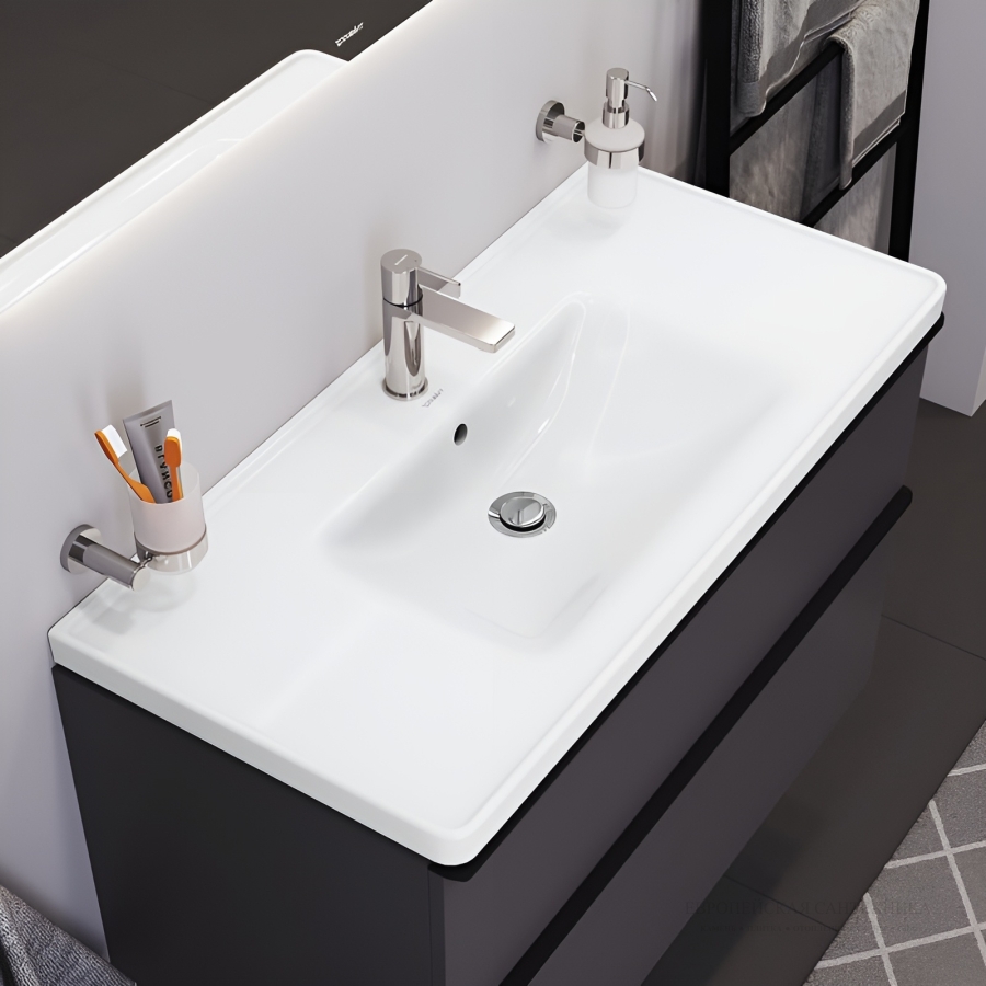 Раковина Duravit D-Neo для мебели, 1005x480 мм, 1 отверстие под смеситель, цвет белый с покрытием WonderGliss - изображение 4