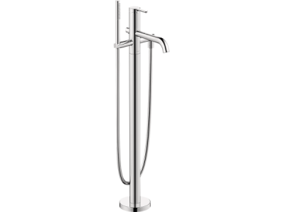 На изображении товар Смеситель для ванны Duravit C1, напольный, внешняя часть, цвет хром от официального представителя в Москве