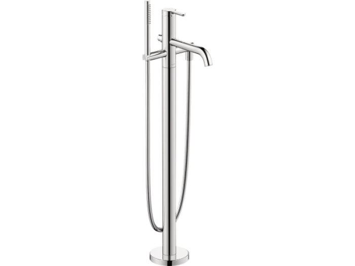 На изображении товар Смеситель для ванны Duravit C1, напольный, внешняя часть, цвет хром от официального представителя в Москве