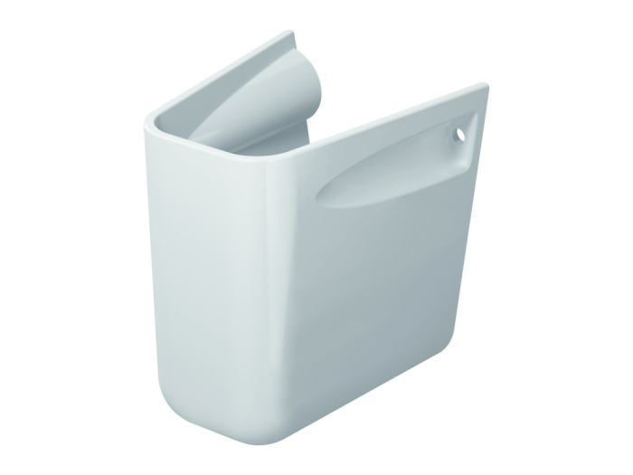 На изображении товар Полупьедестал для раковины Duravit D-Code настенный, h-305 мм, цвет белый от официального представителя в Москве