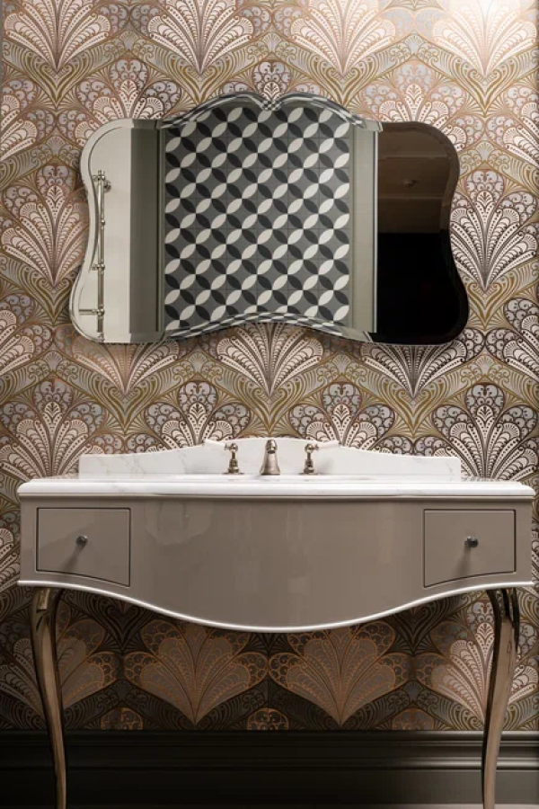 Консоль Devon&Devon Audrey, цвет Warm Grey, мрамор Bianco Carrara - изображение 1