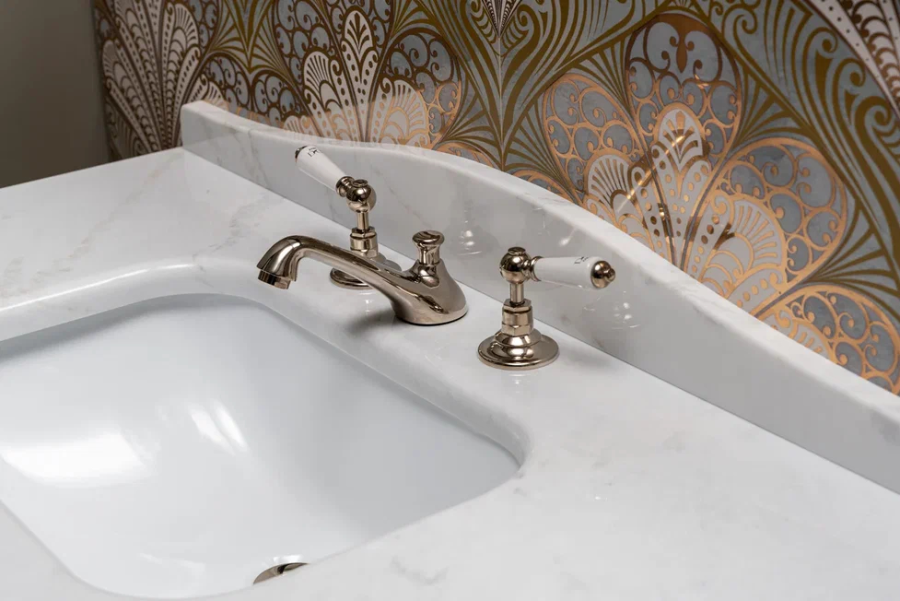 Консоль Devon&Devon Audrey, цвет Warm Grey, мрамор Bianco Carrara - изображение 8
