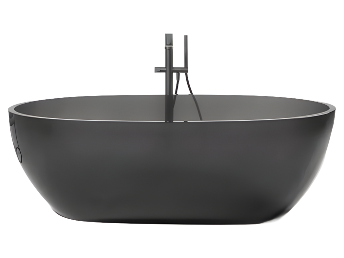 На изображении товар Ванна Antonio Lupi Reflex 1670x860 мм, отдельно стоящая, цвет Fume/Graphite от официального представителя в Москве