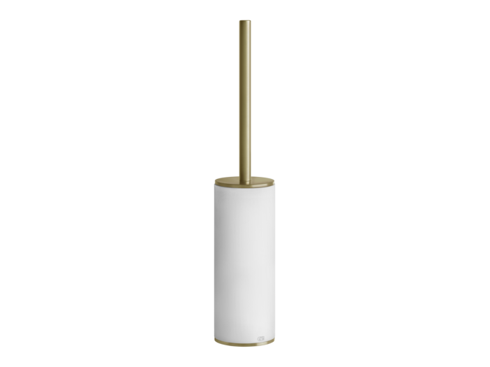 На изображении товар Ёршик Gessi 316, напольный, цвет White/Brass Brushed PVD от официального представителя в Москве