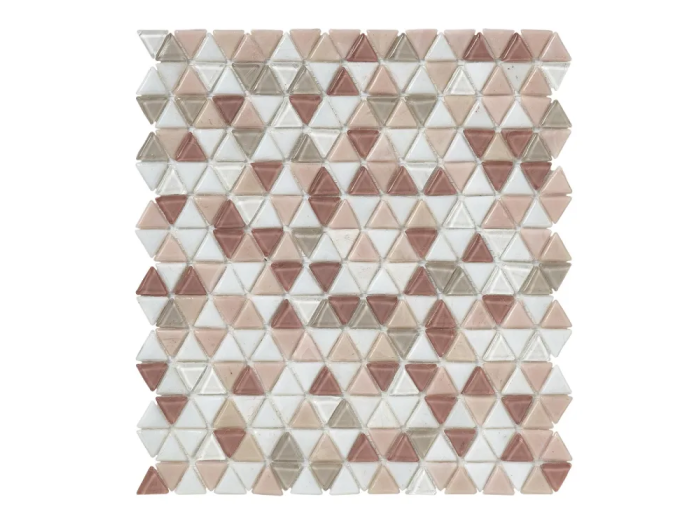 На изображении товар Sicis Смальтовая мозаика Trigono Blends Mosaic Gunta chips size 19x21 mm sheet-size 284x300 mm от официального представителя в Москве