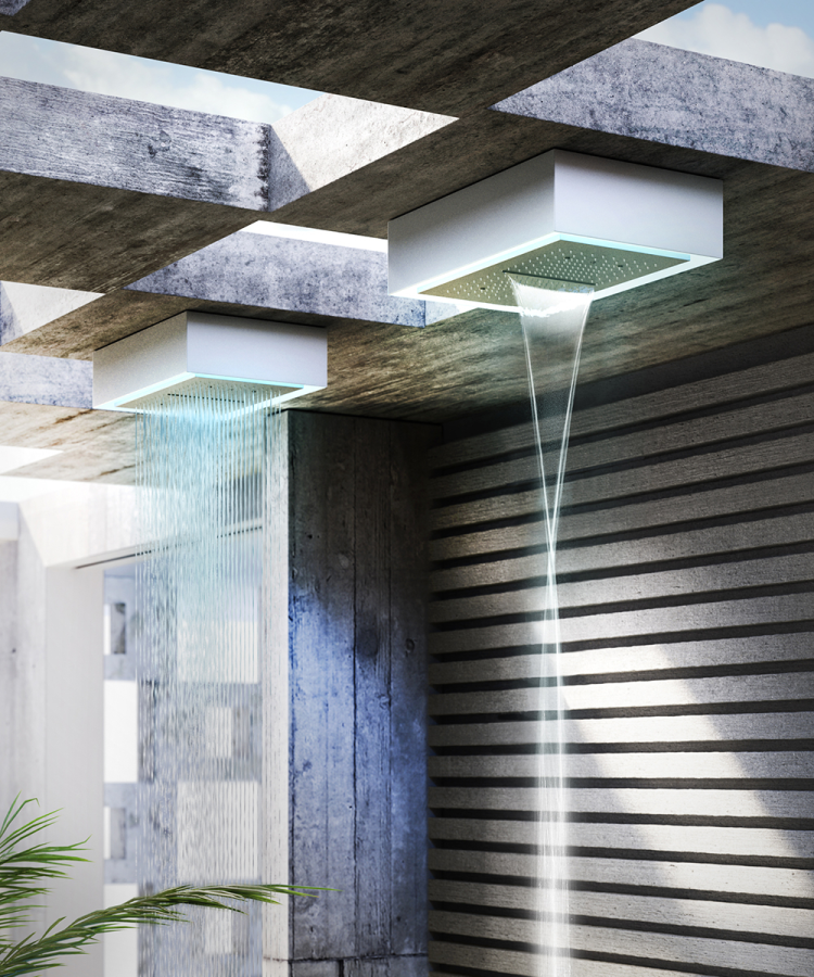 Накладная панель Gessi Afilo, для многофункциональной душевой системы, 500х300 мм, цвет Brass PVD - изображение 3