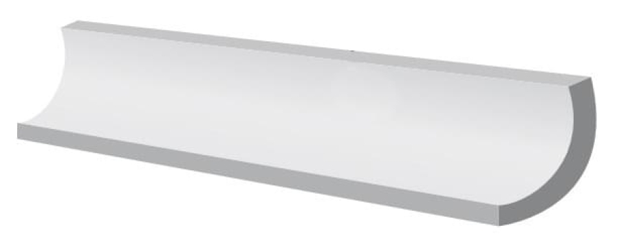CERAMICHE GRAZIA  Бордюр IMPRESSIONS SGUSCETTA 3X27,9 ROCK