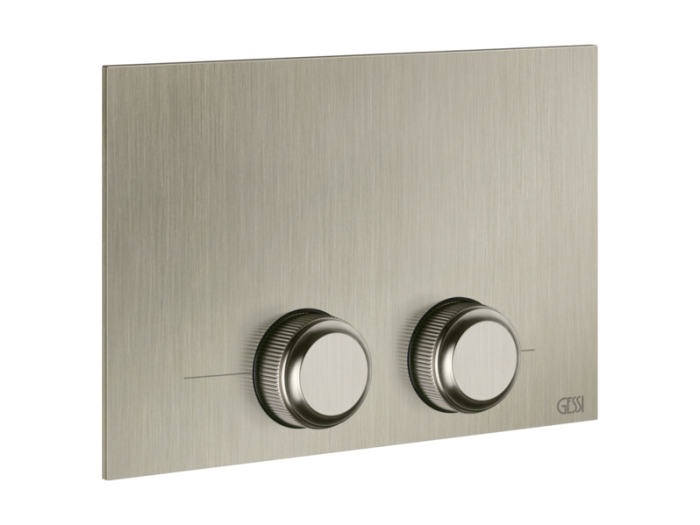 На изображении товар Клавиши смыва Gessi Venti20, для Tece, цвет Finox Brushed Nickel от официального представителя в Москве