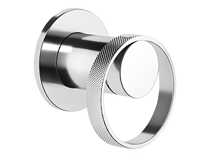 На изображении товар Cмеситель Gessi Anello, настенный, встраиваемый, без излива, на 1 потребителя, внешняя часть, цвет Chrome от официального представителя в Москве