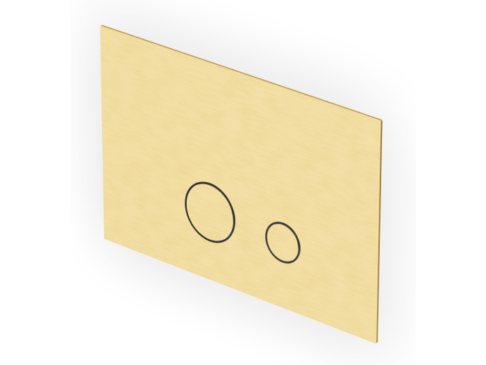На изображении товар Клавиша смыва Zucchetti Miscellaneous, для монтажной рамы Geberit Sigma 8 и Sigma 22, цвет Brushed Gold PVD от официального представителя в Москве