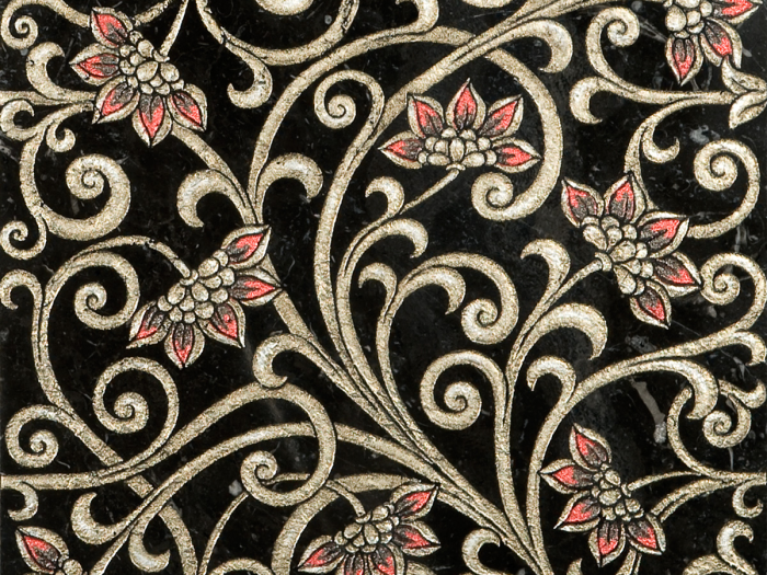 На изображении товар Akros Venezia Камень Decorative Art Alfa Ceti T Nero Marquinia Silver 30,5x30,5x1 от официального представителя в Москве