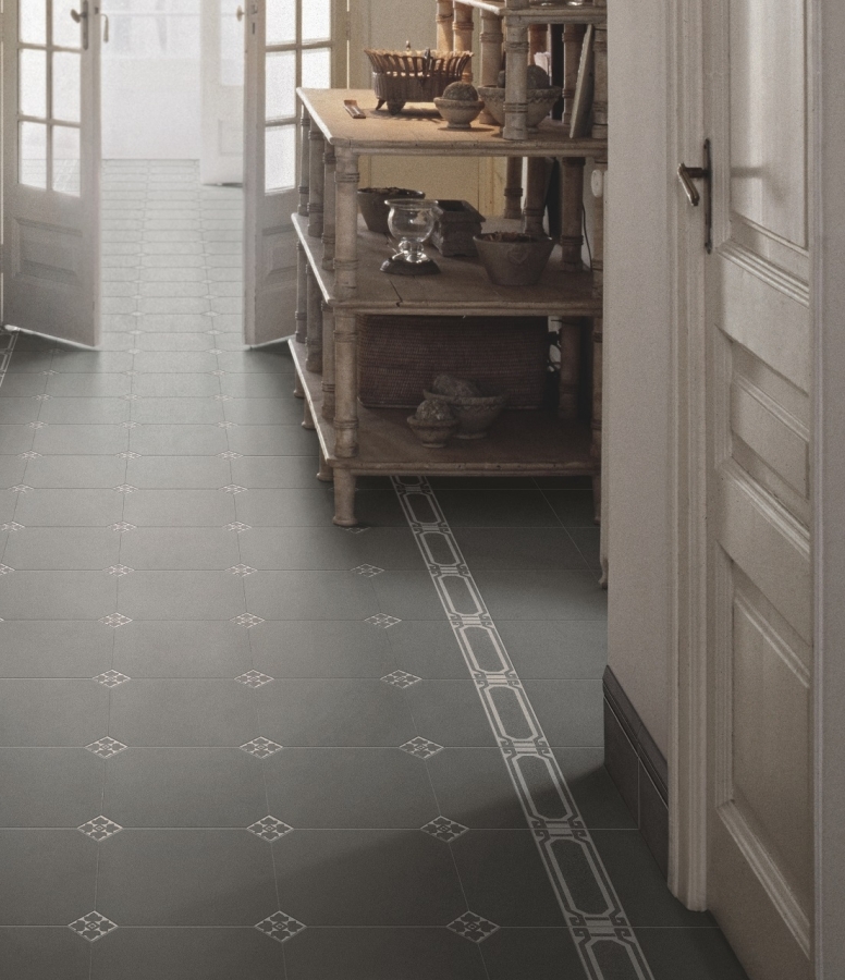 CERAMICHE GRAZIA Бордюр OLD ENGLAND  LIST DECORO BLACK 6X20 CHESTER - изображение 1
