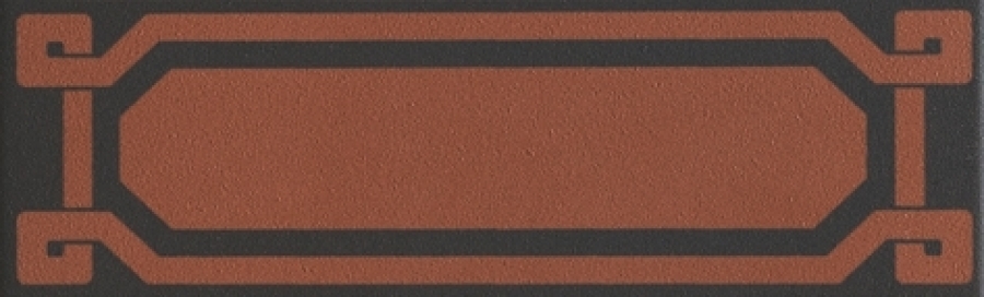 CERAMICHE GRAZIA Бордюр OLD ENGLAND  LIST DECORO BLACK 6X20 CHESTER