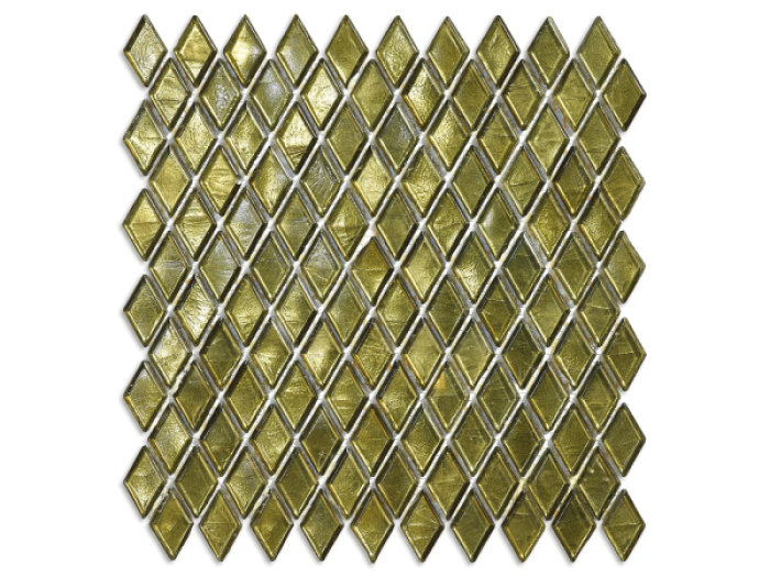На изображении товар Sicis Стеклянная мозаика Diamond ITEM 02 Cempaka chips size 23х40 mm sheet size 259x266 mm от официального представителя в Москве