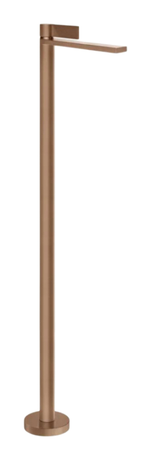 Смеситель для раковины Gessi Inverso, напольный, с аэратором, внешняя часть, Н-1138 мм, цвет Copper Brushed PVD