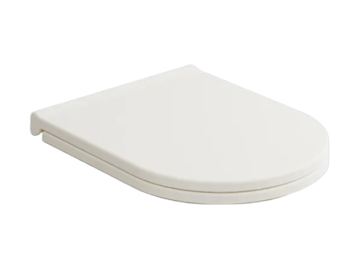 Сиденье  для унитаза Cielo Smile 455х375х65 мм, из термоотверждающей смолы съёмное с плавным опусканием NEW, цвет Gloss White