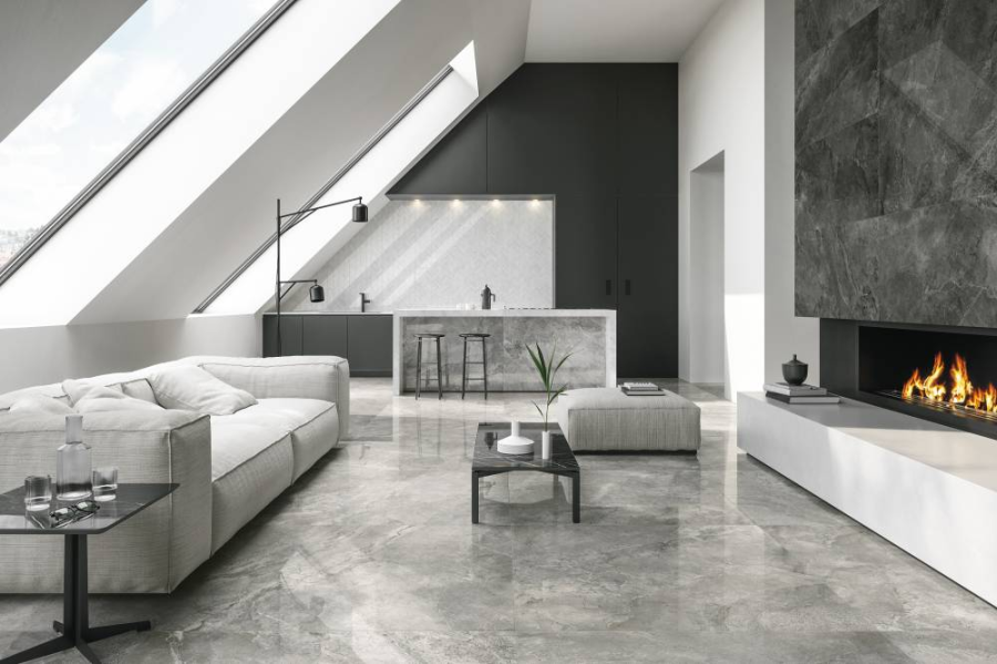 REFIN Керамогранит RIVER GREY LUCIDO R 40x80 - изображение 2