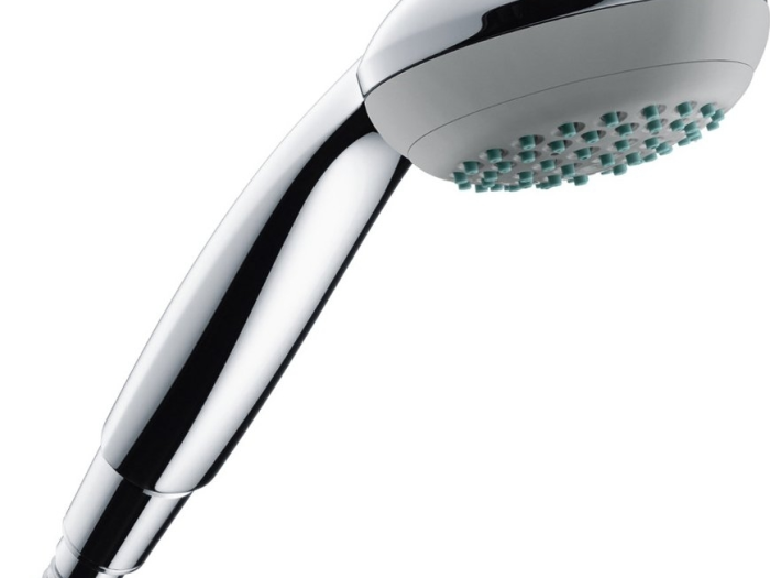 На изображении товар Лейка ручная Hansgrohe Crometta 85 Variojet, 1/2’, 2 типа струи, QuickClean, цвет хром от официального представителя в Москве