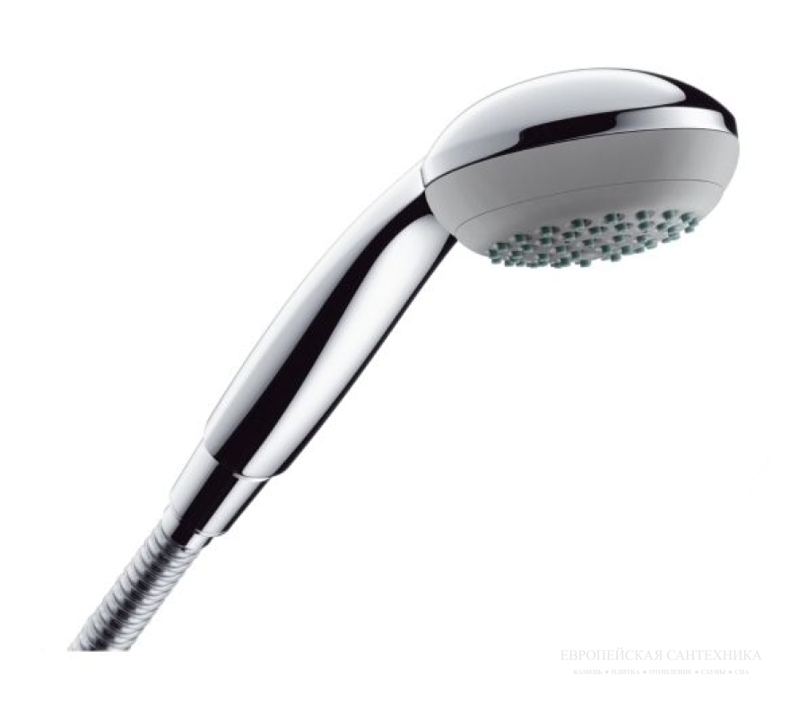 Лейка ручная Hansgrohe Crometta 85 Variojet, 1/2’, 2 типа струи, QuickClean, цвет хром