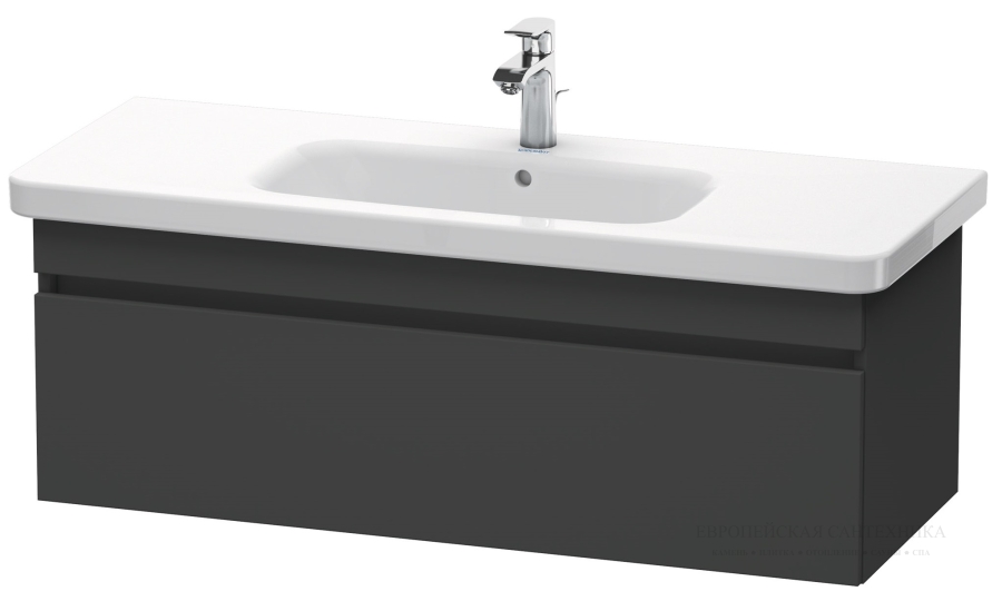 Раковина Duravit DuraStyle для мебели, 1200x480 мм, с переливом, с 1 отверстием под смеситель, цвет белый с покрытием WonderGliss - изображение 5